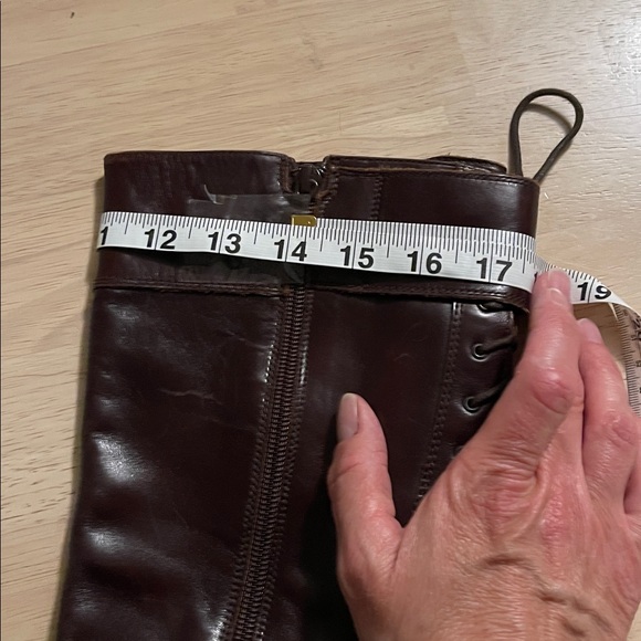 Nero Giardini Tall Brown Leather Boots, Woman Size 6.5 - Picture 16 of 16